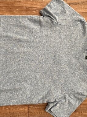 J. Crew heavyweight relaxed fit Men's Heathered Sky Blue Crewneck Sweater